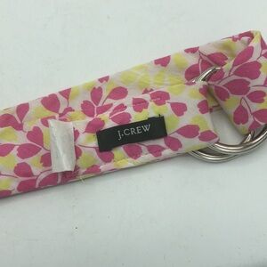 J. Crew Floral S/M Tie Shape Belt Made In USA